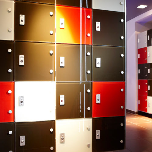 Casiers d’un centre sportif haut de gamme sur 3 étages à Paris