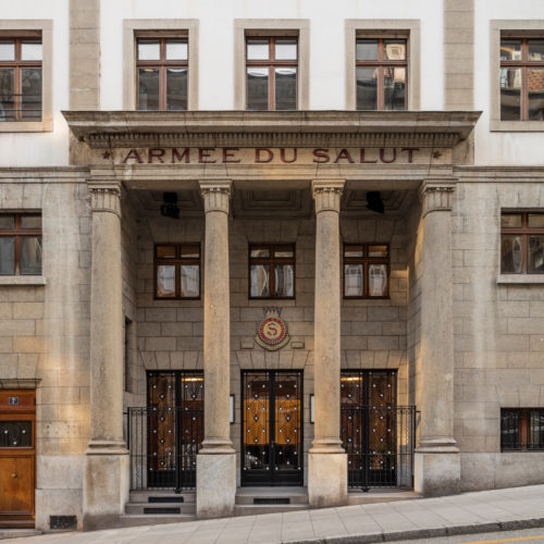Rénovation de la salle de culte de l’Armée du Salut, située rue Verdaine à Genève.