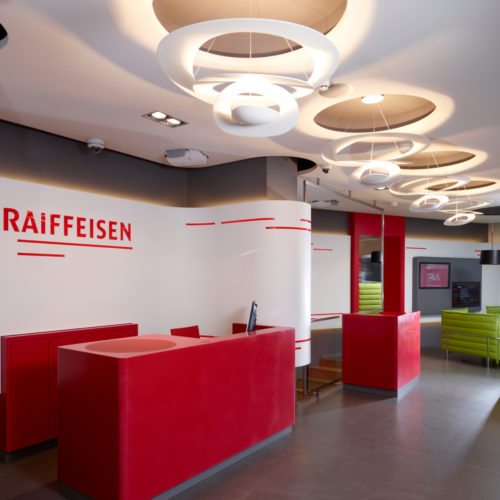 Transformation d’une arcade commerciale en agence bancaire Raiffeisen