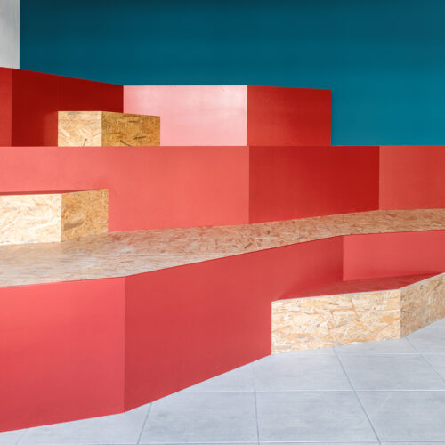 podium, estrade pour conférence en réemploi